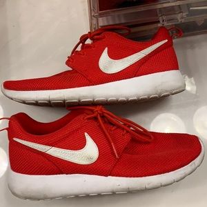 Red Nike Roshe One Shoes